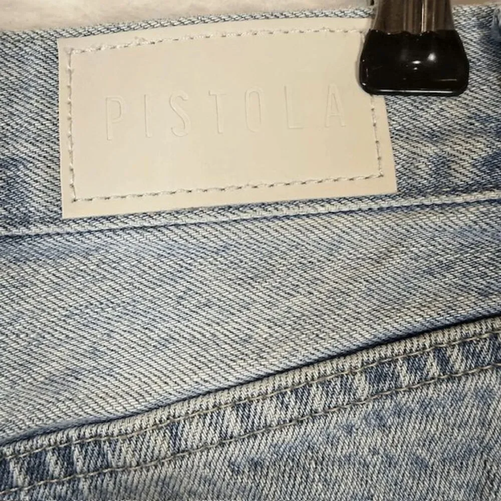 Pistola Gigi Shorts Distressed Denim Shorts Jean Revolve Medium‎ Wash Size 24